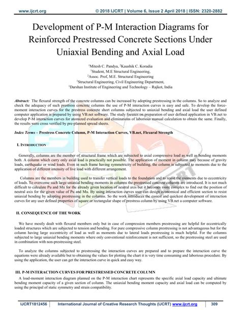 Development Of P M Interaction Diagrams For Reinforced Prestressed