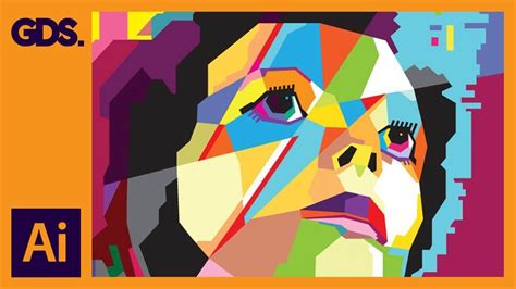 Create Wpap Style Art In Adobe Illustrator Ziggy Stardust Youtube