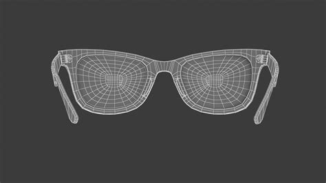 Original Wayfarer Classic Eyeglasses Low Poly 3d Model By Frezzy