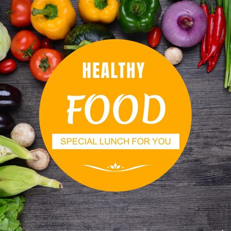 Healthy Food Template Postermywall