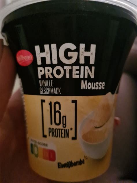 Milbona High Protein Mousse Vanille Kalorien Neue Produkte Fddb