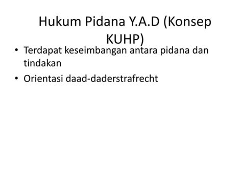 Pidana Dan Pemidanaan PPT