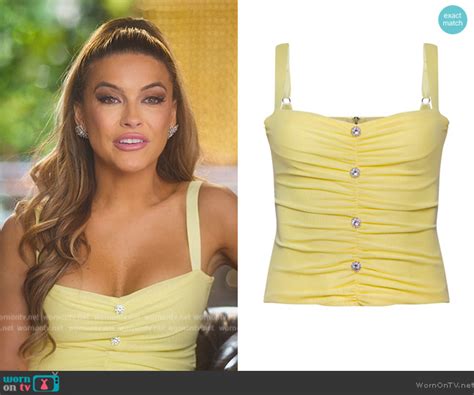 Wornontv Chrishell’s Corset Confessional Top On Selling Sunset Chrishell Stause Clothes And