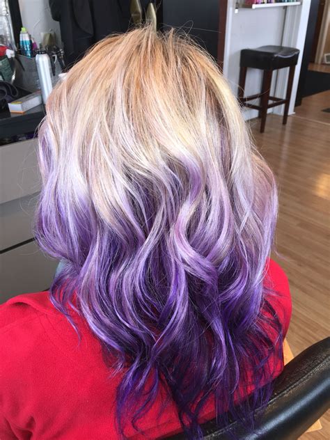 ombre hair with purple 1