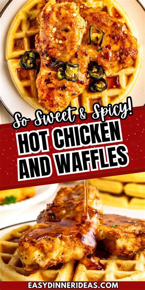 Hot Honey Chicken And Waffles Recipe Easy Dinner Ideas