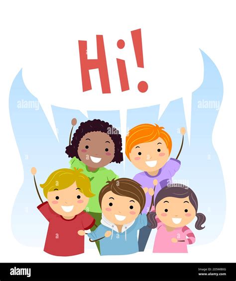 Young People Saying Hello Cut Out Stock Images And Pictures Alamy