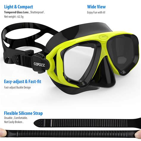 COPOZZ M Scara De Buceo Profesional Para Hombre Y Mujer Gafas De Buceo