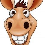 Donkey head cartoon — Stock Vector © idesign2000 #10343024