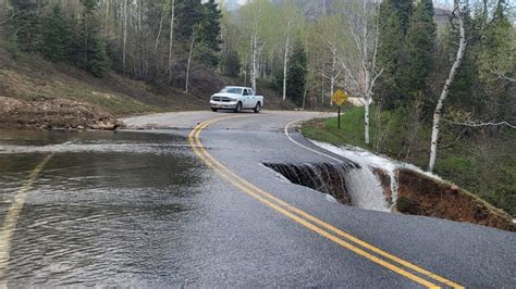 Section Of Nebo Loop Scenic Byway Washes Away In Payson Canyon