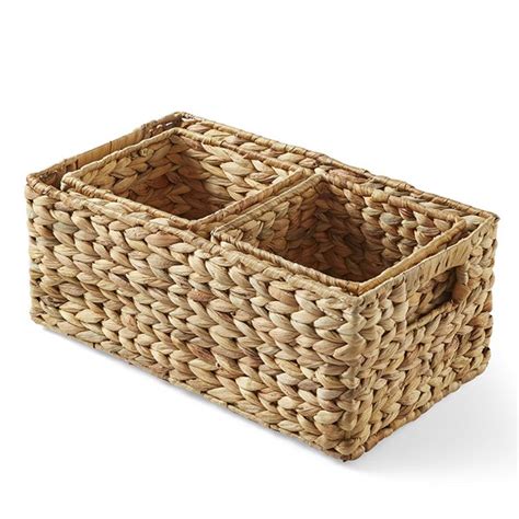 Better Homes And Gardens Woven Natural Water Hyacinth Organizational