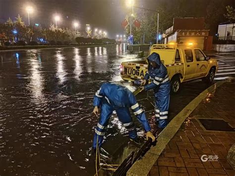 闻“汛”而动！青岛防汛人员24小时值班值守，目前市区道路无明显积水 青报网 青岛日报官网