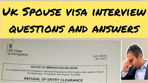 Uk Spouse Visa Interview Questions And Answers Spouse Interview Questions For Immigration Uk