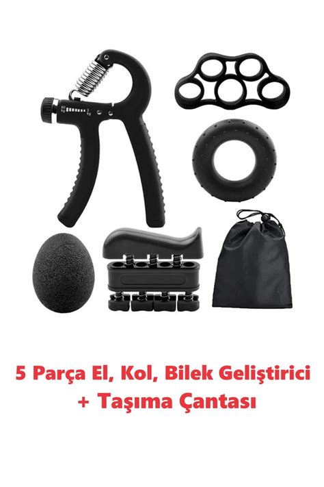 MAVERICK Fizik Tedavi 5 Parça El Kol ve Parmak Egzersiz Spor Aletleri