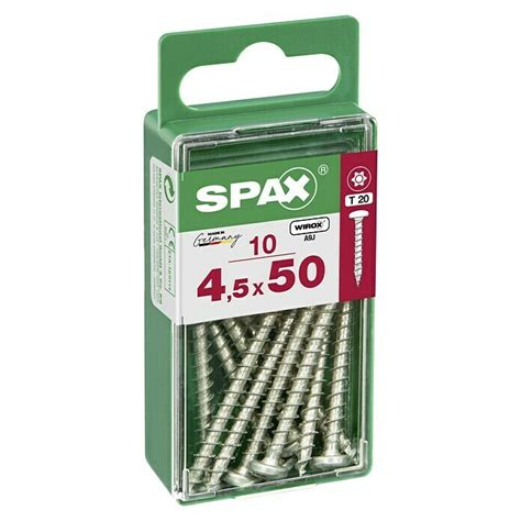 Spax Vijak s poluokruglom glavom 4 5 x 50 mm Pocinčano 10 Kom TX