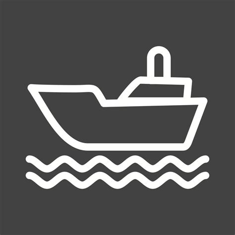 Shipping Line Inverted Icon Vector Art At Vecteezy