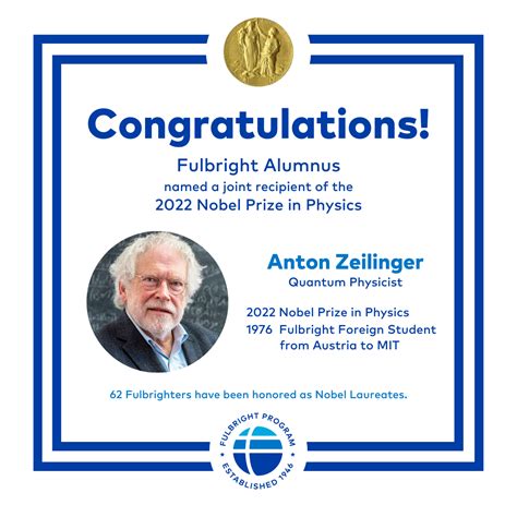 Fulbright Alumnus Awarded Nobel Prize In Physics Bureau Of Educational And Cultural Affairs