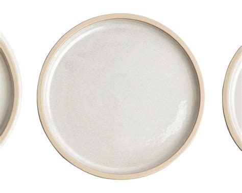 Assiettes Plates Bord Droit Blanc Murano Olympia Canvas 25 Cm