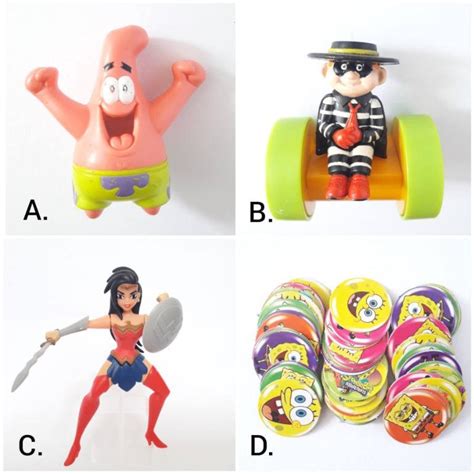 Mcdonalds Mcdo Happy Meal Collectible Toy Assorted Spongebob Patrick