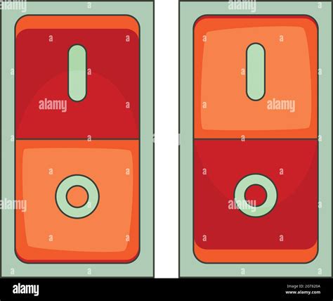 Electric Switch Icon Cartoon Style Stock Vector Image And Art Alamy