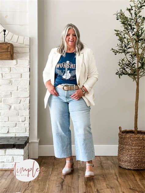 HOW TO STYLE PLUS SIZE CROPPED WIDE LEG JEANS SIX WAYS In 2024 Wide