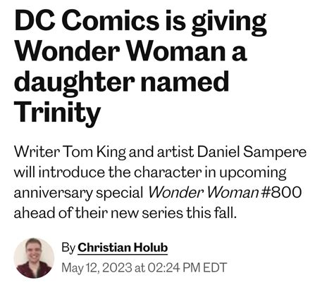 Nina Infinity On Twitter Dc Comics Introduces Wonder Woman S Daughter