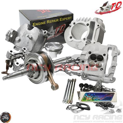 Taida Big Bore Combo 63mm 180cc C 4V W Forged Piston Fit 54mm GY6