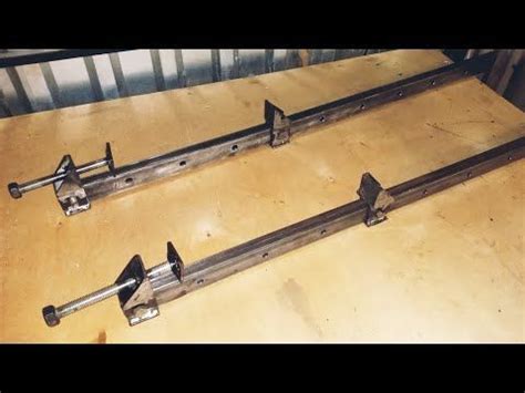 Струбцины для склейке щитов своими руками.Ваймы из профиля.Bar clamps ...