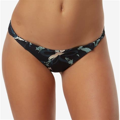 O Neill Womens Christy Black Cheeky Twist Bikini Swim Bottom Xs Bhfo