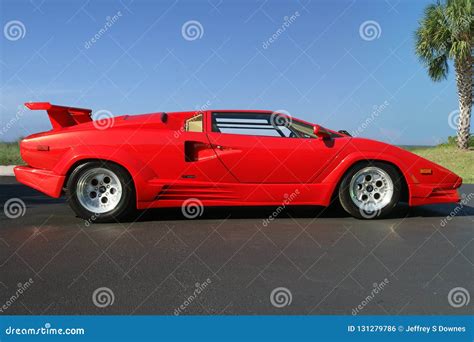 1989 Lamborghini Countach 25th Anniversary Side View Editorial Photo