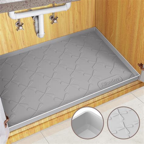 Amazon Sikadeer Under Sink Mat For Bathroom Waterproof X