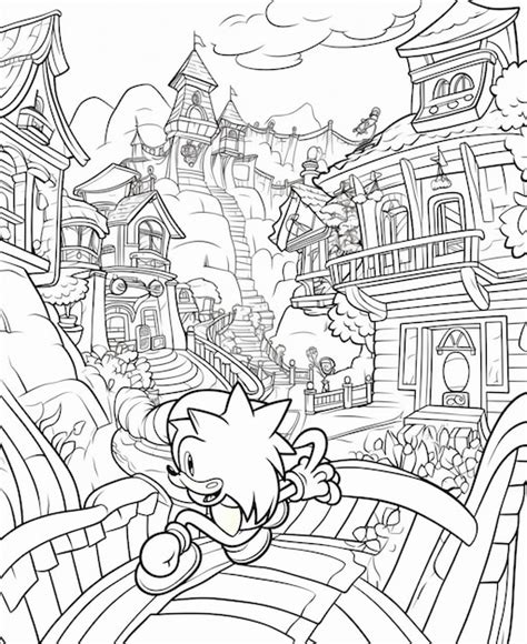 Dibujo Para Colorear De Sonic El Erizo Sonic El Erizo Para Colorear