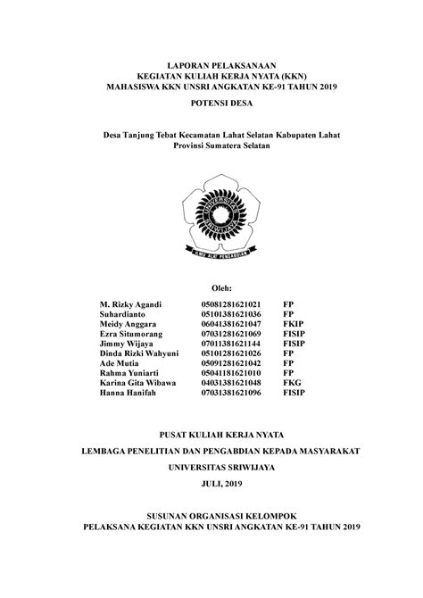 Detail Contoh Laporan Kkn Individu Koleksi Nomer 50