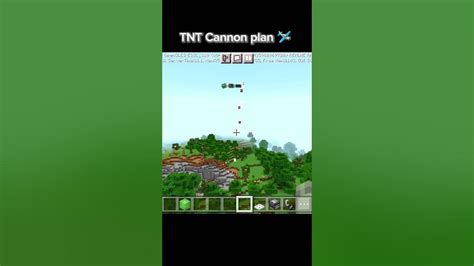 Tnt Cannon Plan 🛩️ In Minecraft Shorts Youtube