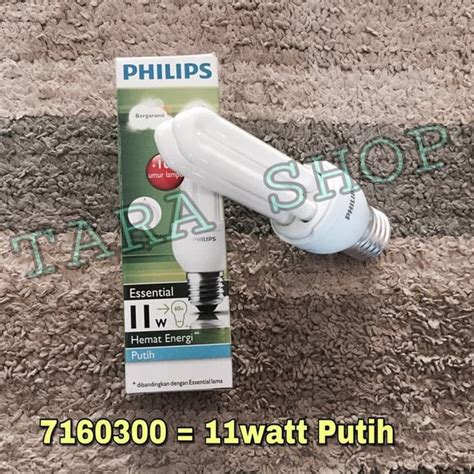 Jual LAMPU PHILIPS 11 WATT ESSENTIAL PUTIH 7160300 Di Lapak TARA