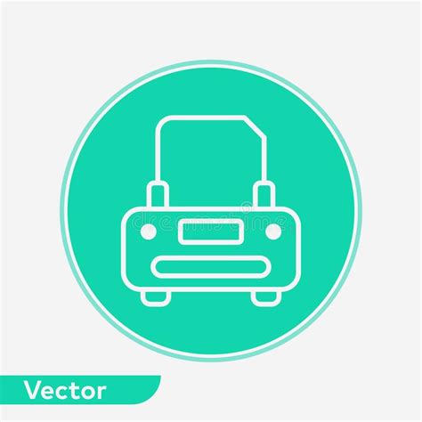 S mbolo De La Muestra Del Icono Del Vector De La Impresora Ilustración