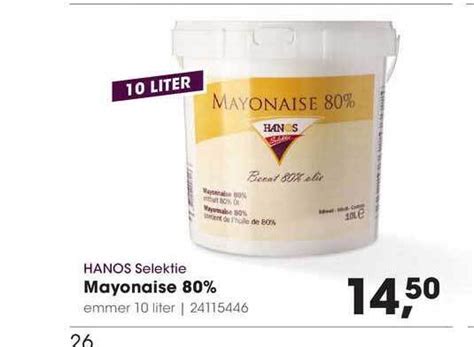 Mayonaise Liter Aanbieding Bij Hanos