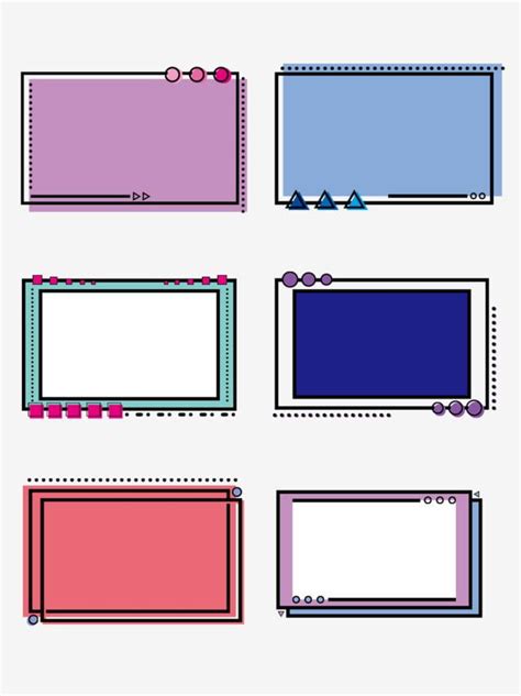 Simple line border clipart transparent png hd simple line square border dialog design element ...