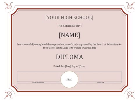 Homeschool High School Diploma Template | Review Home Co