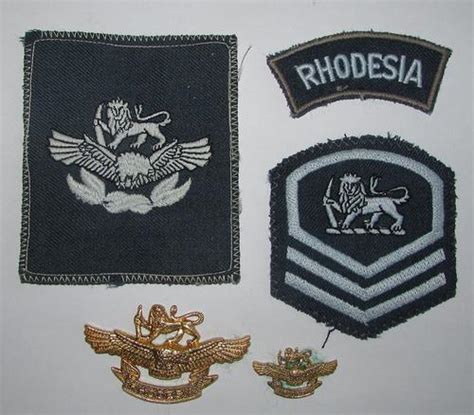 International Badges And Insignia Rhodesia Collection Of Rhodesian