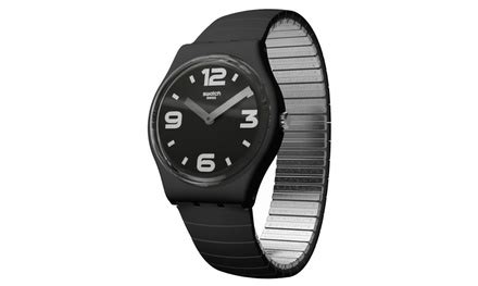 Swatch Blackhot Unisex Watch Gb A Groupon