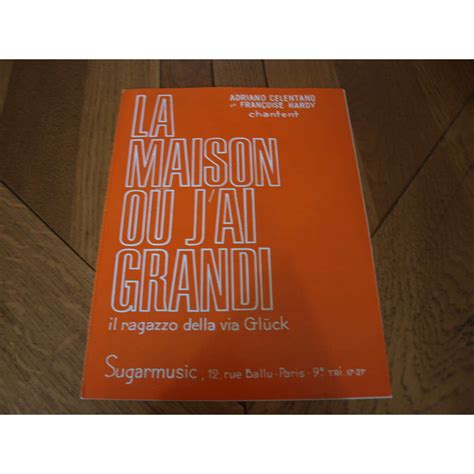 La maison ou j ai grandi de Françoise Hardy Partitura con petitepom