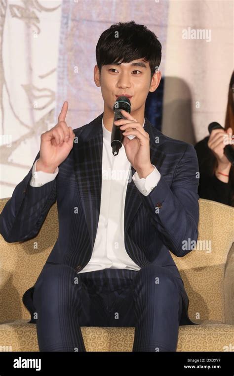 Taipei China 21st Mar 2014 South Korean Actor Kim Soo Hyun Attends