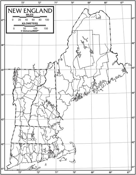 Topographic Map Of New England - Map