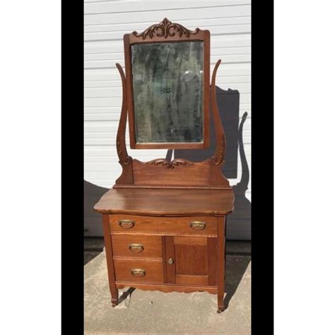 Antique Wash Stand W Mirror Chairish