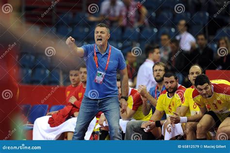 Ehf EURO Mazedonien 2016 Norwegen Redaktionelles Stockbild Bild Von