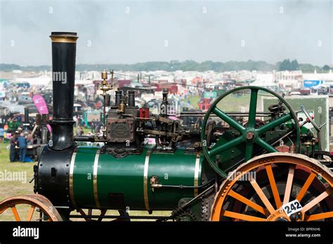 Vintage Steam Traction Engines At Great Dorset Steam Fair In England