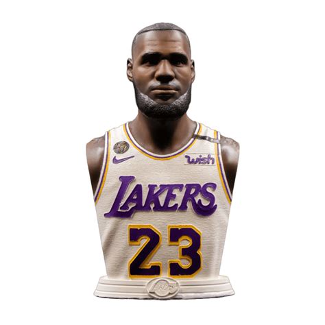 Lebron James White Jersey Bust - Greencade