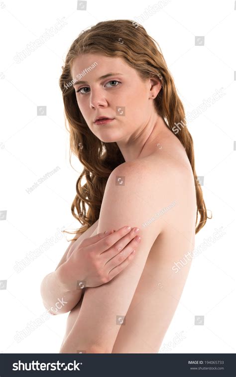 Tall Curvy Pale Brunette Posing Nude Stock Photo Shutterstock