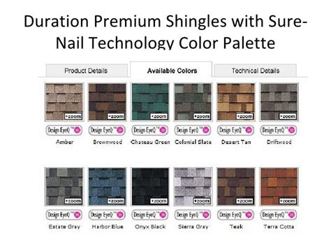 Bp Shingles Color Chart