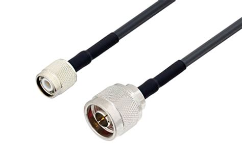 Tnc Male To N Male Low Loss Cable 50 Cm Length Using Lmr 240 Db Coax